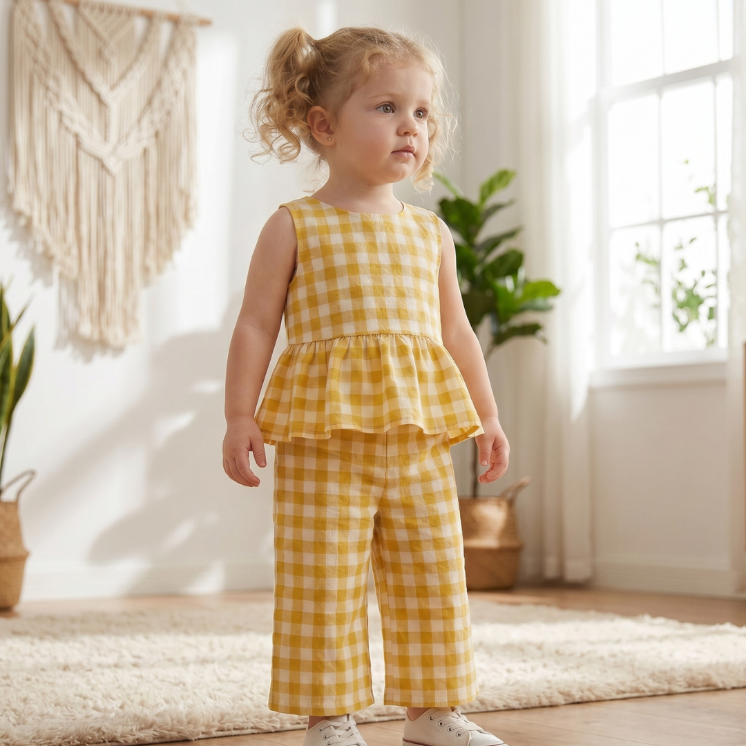 Kids Top and Pants Sewing Pattern, Beginner Friendly, Cute Matching Set