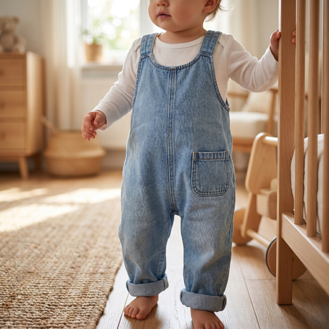 Kids Overalls Sewing Pattern, Easy Dungaree PDF, Sizes 2 M - 7 Years