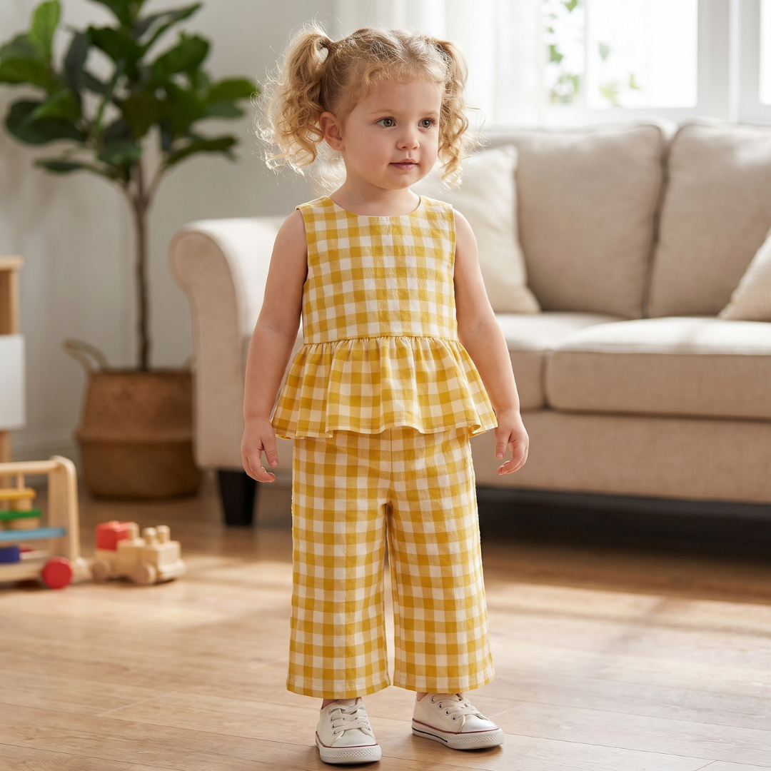 Kids Top and Pants Sewing Pattern, Beginner Friendly, Cute Matching Set
