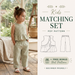 Plaid Top and Pants Sewing Pattern for Kids, PDF Pattern, Instant Download