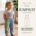 Kids Overalls Sewing Pattern, Beginner Toddler Jumpsuit Pattern