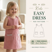 Girls Reversible Dress Sewing Pattern, A Line and Trapeze Styles