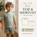 Top And Shorts Sewing Pattern, Summer Outfit Sizes 1–10