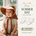 Sun Hat Sewing Pattern Bundle, Kids And Adult Sizes