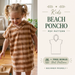 Beach Poncho Sewing Pattern, Kids And Adult Surf Towel