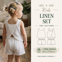 Kids Top And Shorts Pattern, Beginner Milla Outfit PDF
