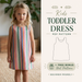 Toddler Dress Sewing Pattern, Classic Girls Dress Pattern