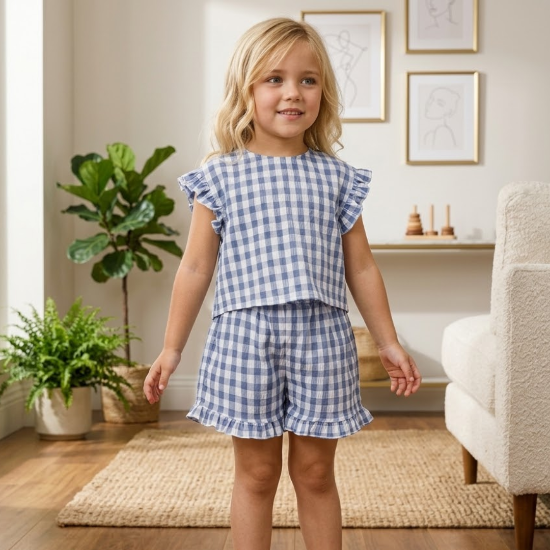 Kids Outfit, Top and Shorts Pattern, PDF Instant Download, Matching Set
