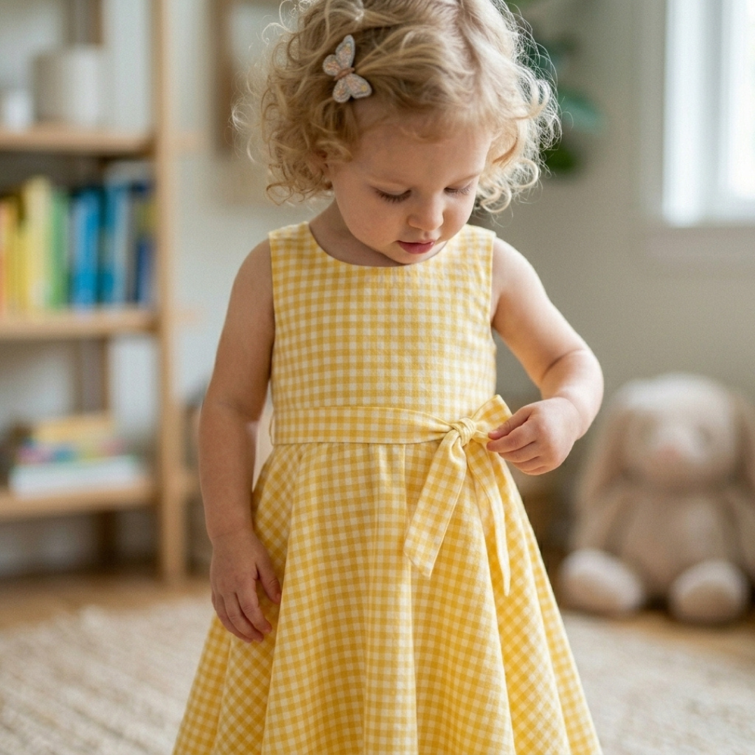 Girls Sundress Sewing Pattern, Twirl Dress For Kids