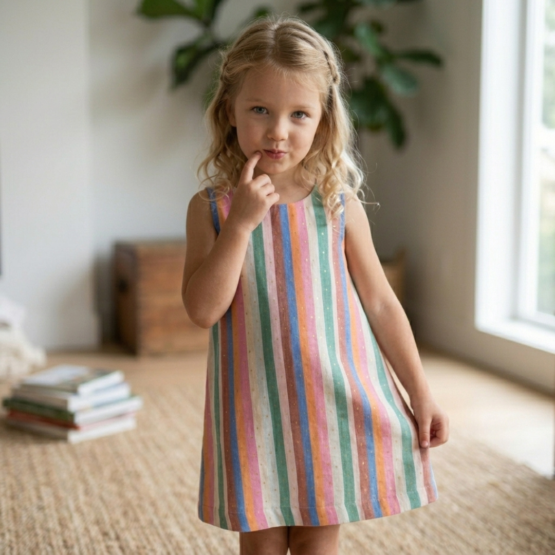 Toddler Dress Sewing Pattern, Classic Girls Dress Pattern