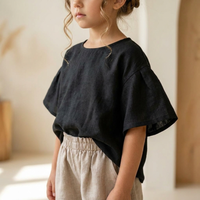Kids Summer Outfit Sewing Pattern, Blouse And Shorts Set