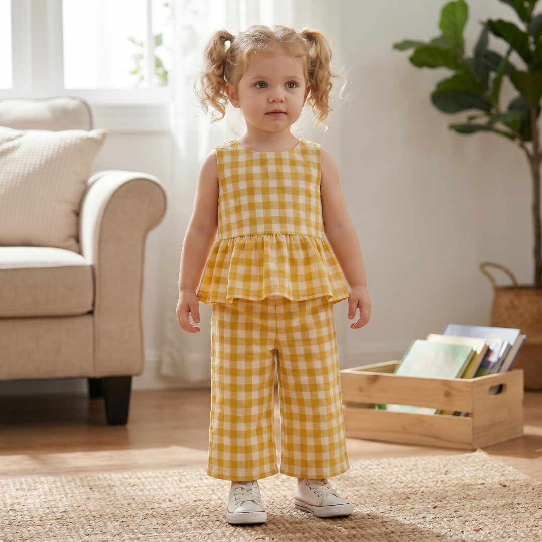 Kids Top and Pants Sewing Pattern, Beginner Friendly, Cute Matching Set