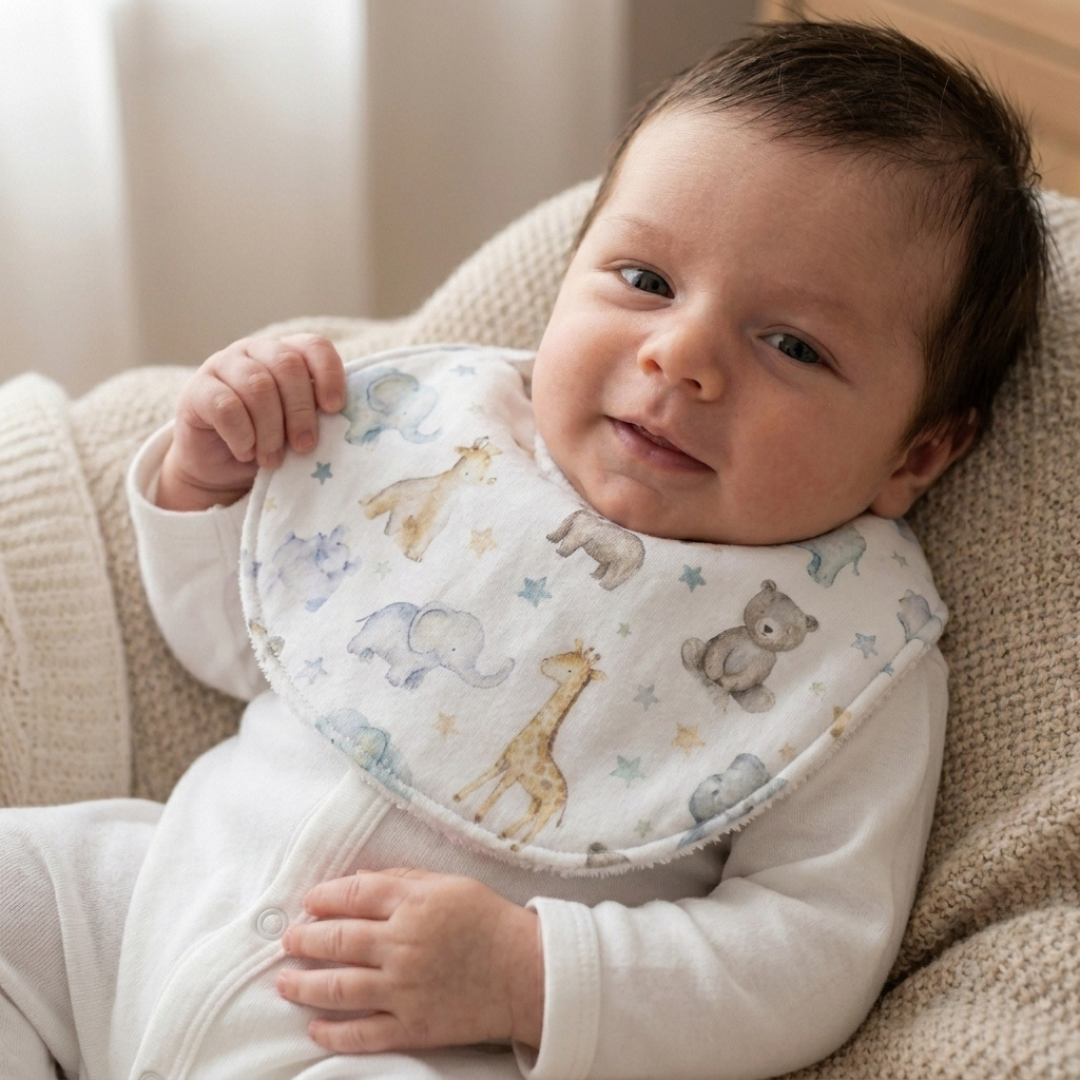 Baby Bib Sewing Pattern, Beginner Burp Cloth Tutorial