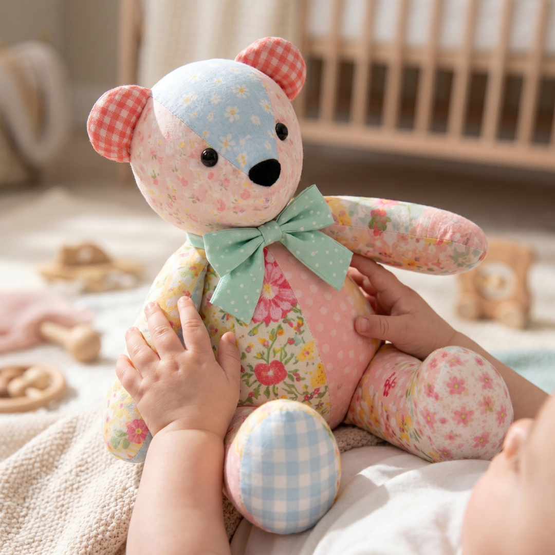 Memory Bear Pattern with Video Tutorial, 20 Sizes Included, DIY Keepsake Teddy Bear PDF Download