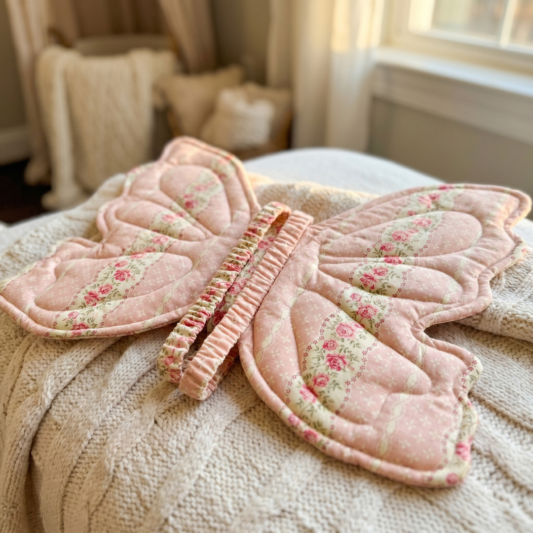 Fairy Wings Sewing Pattern for Kids, Easy DIY Costume with Written Instructions and Video Tutorial