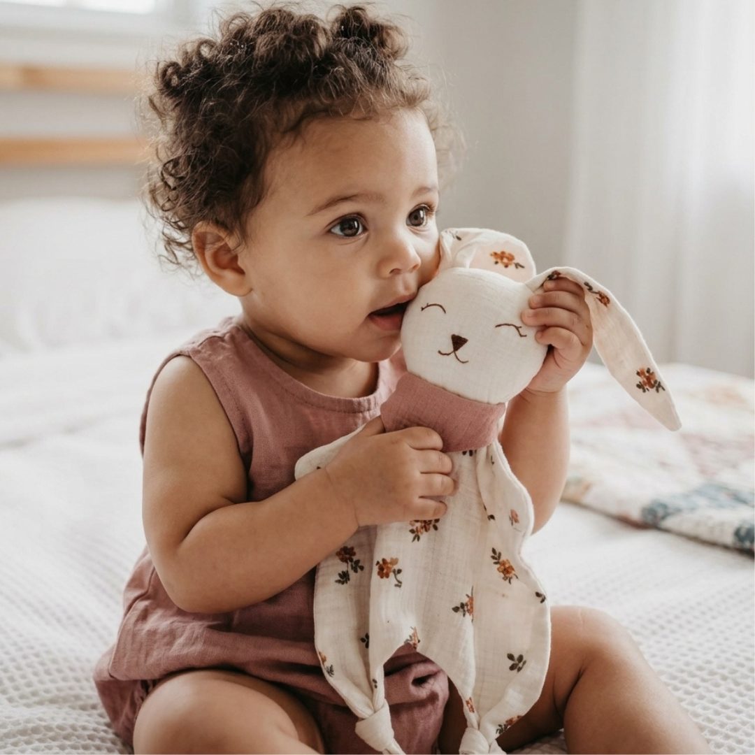 Bunny Comfort Blanket Sewing Pattern, Baby Comforter PDF