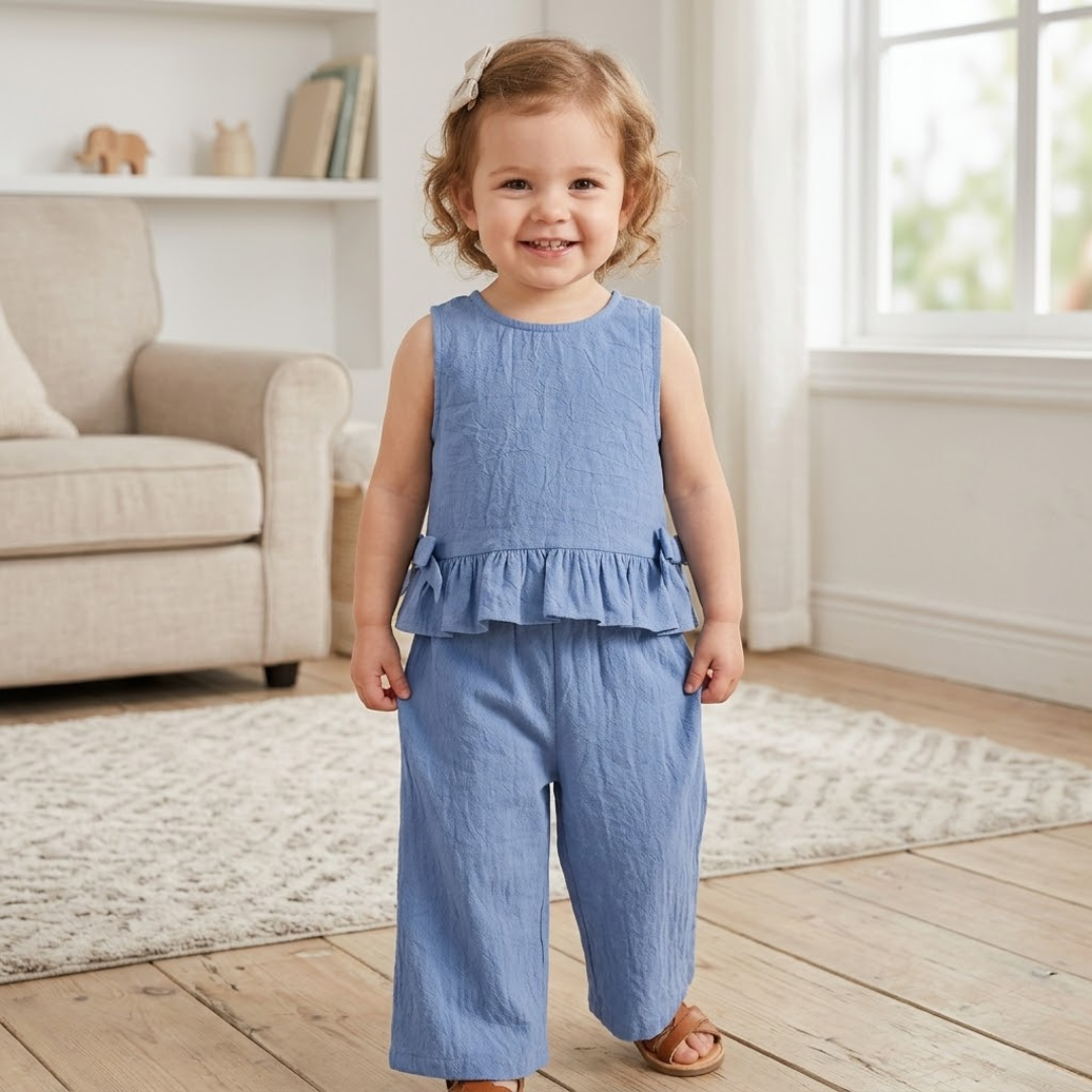 Top and Pants Sewing Pattern for Kids, PDF Pattern, Instant Download, Matching Set