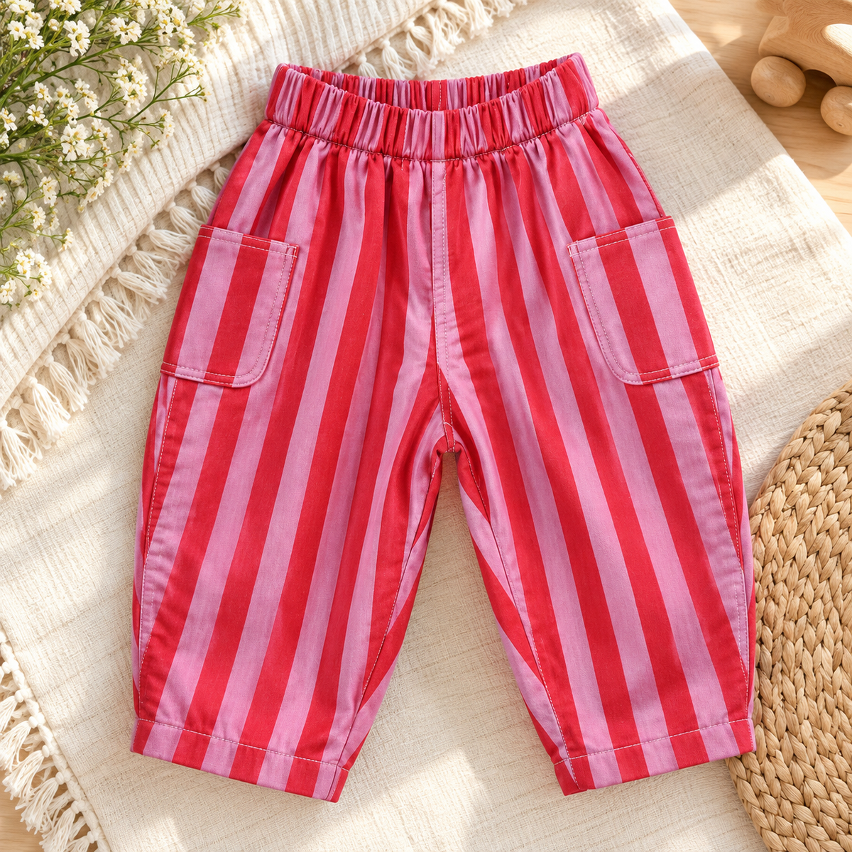 Barrel Pants for Kids PDF Sewing Pattern, Sizes 0-4T